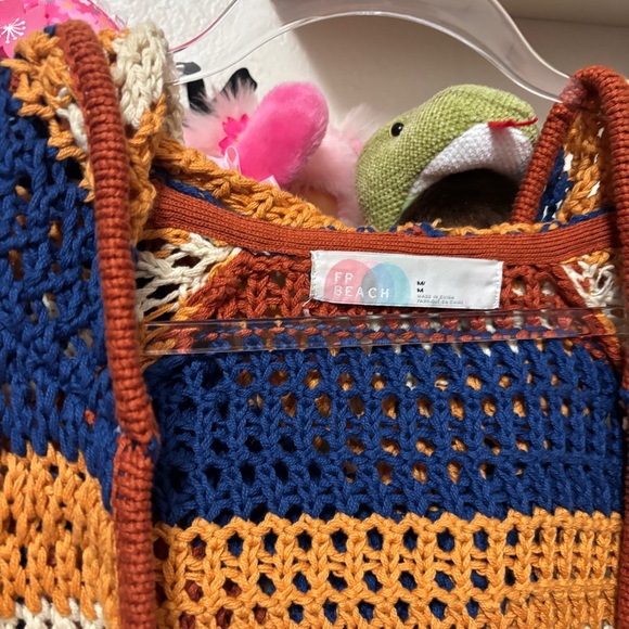 Free People Baracoa Fauxchet Sweater Set Sz Medium - Picture 3 of 12